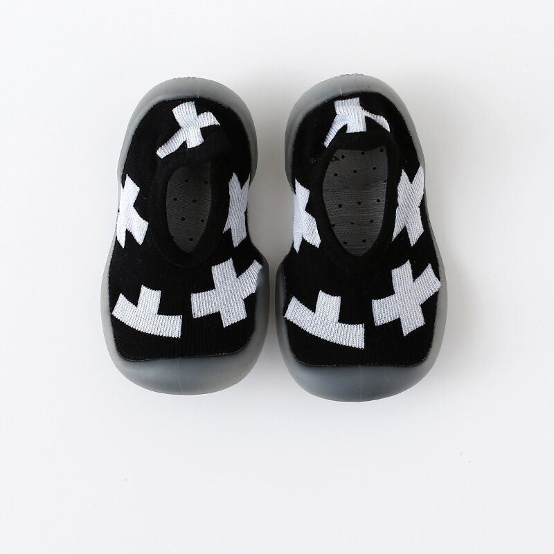 Baby Sock Shoes with Rubber Sole