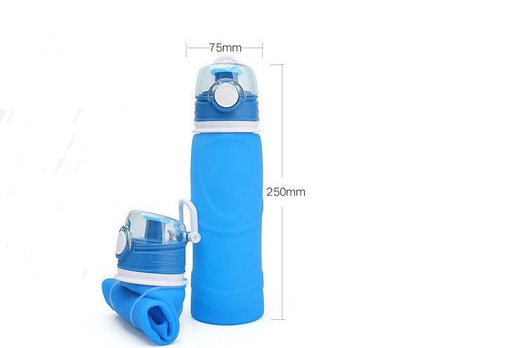 Food-Grade Silicone Folding Water Bottle