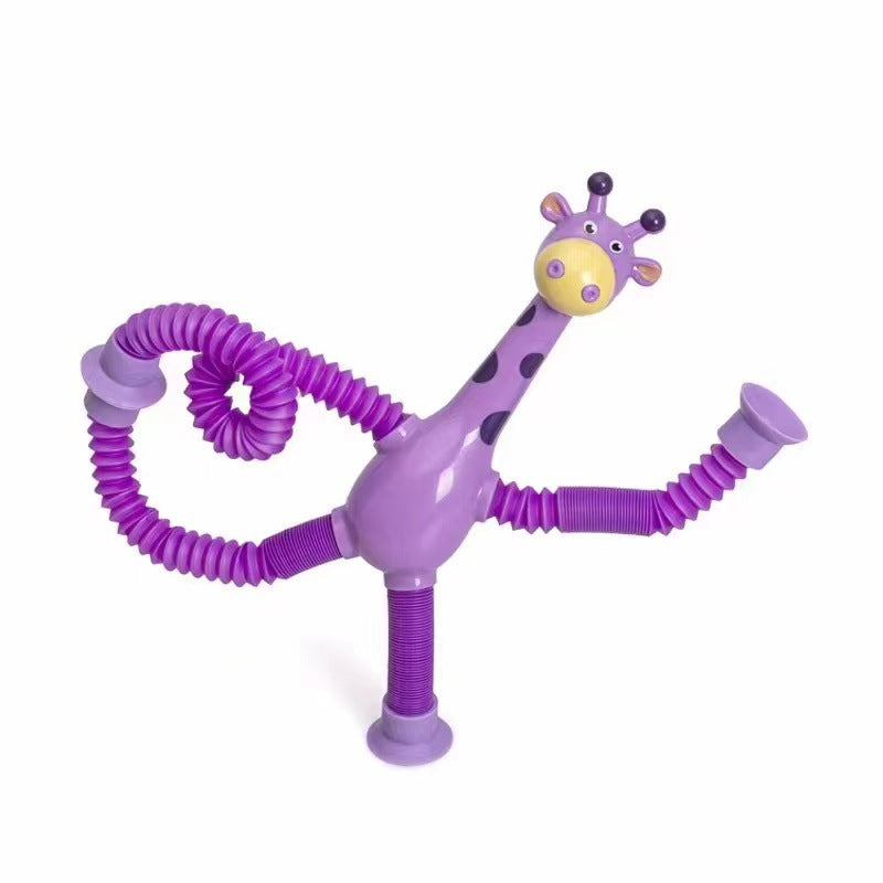 Giraffe Pop-Tube Fidget Toy