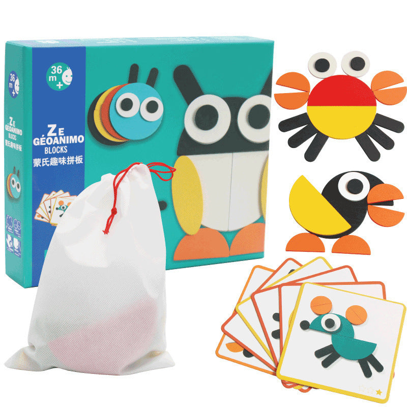 Wooden Tangram Animal Puzzle