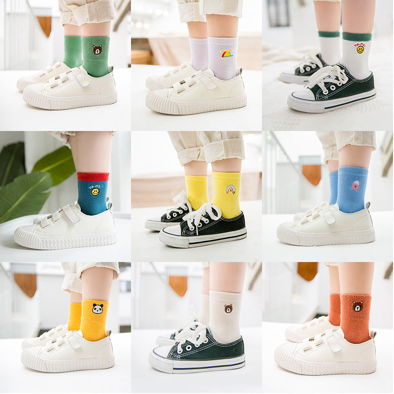 Baby Embroidered Animal Socks