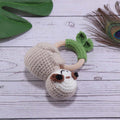 Hand-Knitted Animal Soothing Rattle