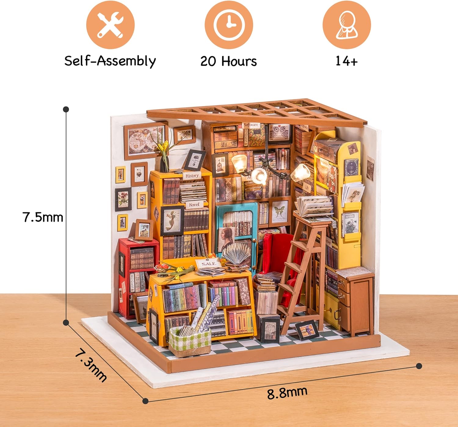 ROBOTIME Wooden Miniature Dollhouse Kit