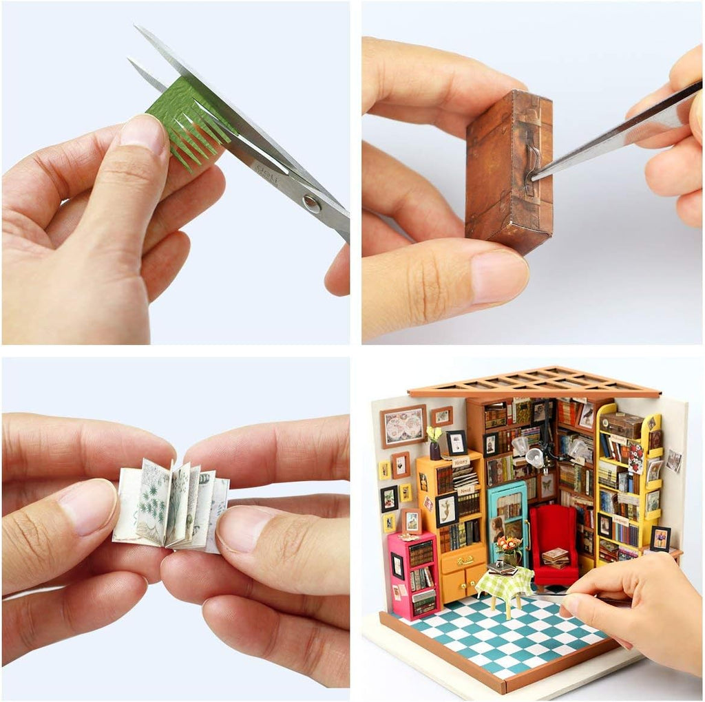 ROBOTIME Wooden Miniature Dollhouse Kit