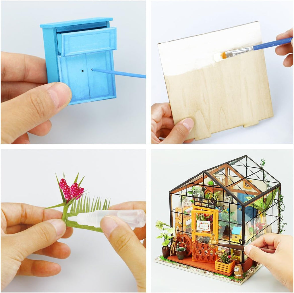 ROBOTIME Wooden Miniature Dollhouse Kit