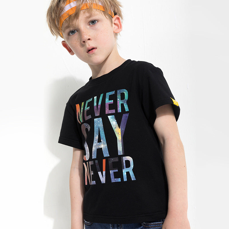Kids' Letter-Print Sport Tee