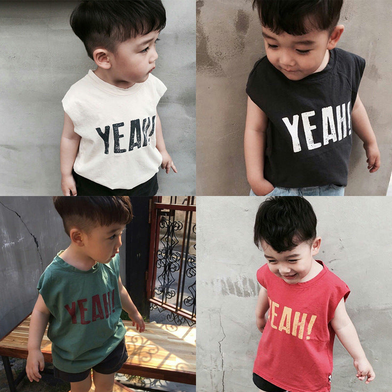 Kids' Sleeveless Letter Tee
