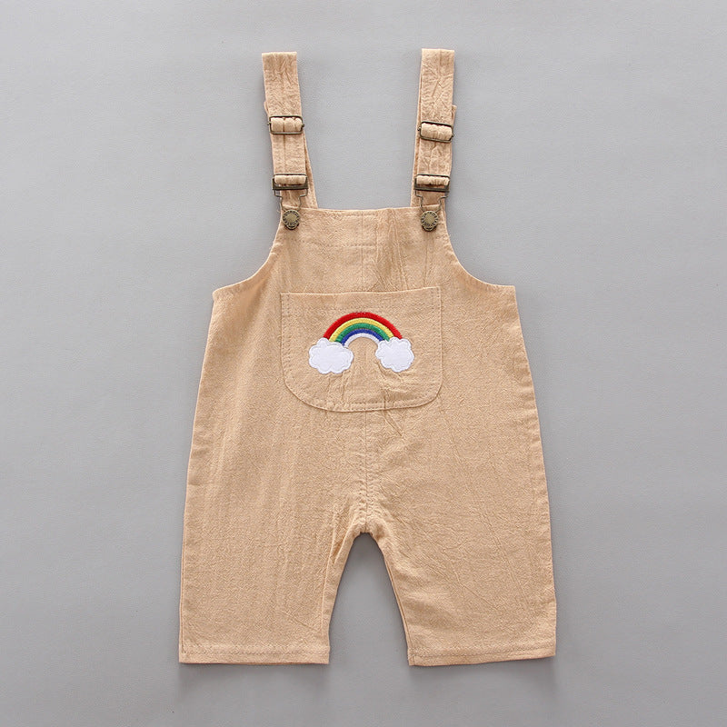 Baby Girls' Rainbow Bib Pants
