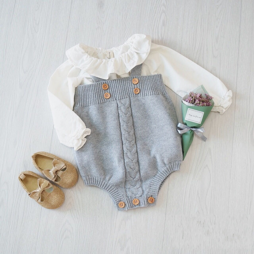 Baby Knitted Sleeveless Onesie