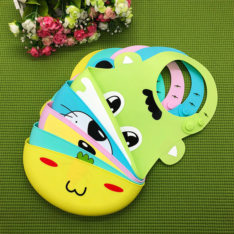 Food-Grade Silicone Cartoon Bib