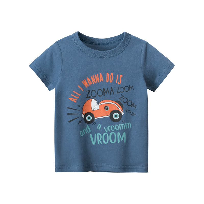 Kids' Round-Neck Cotton Tee