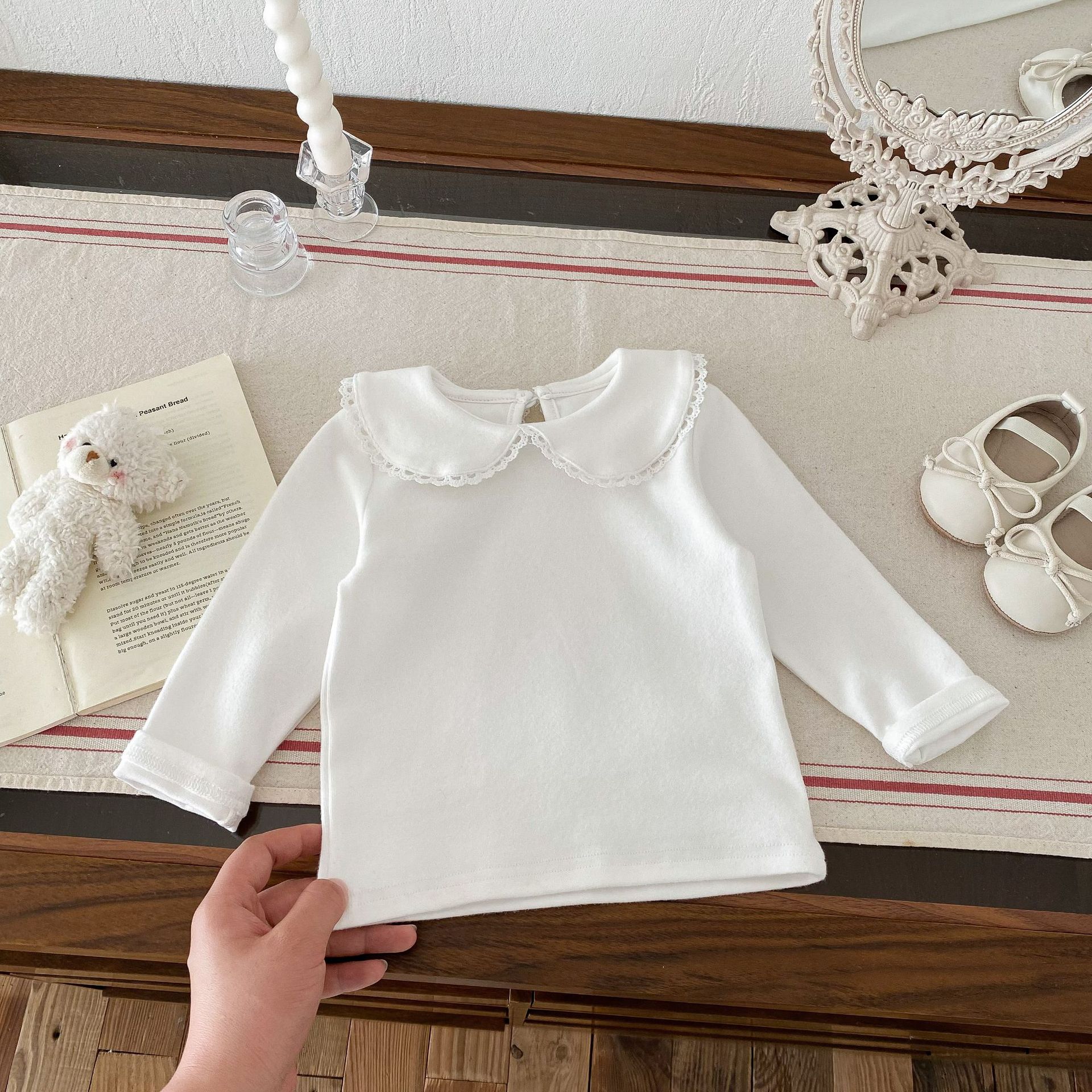 Girls' Solid-Color Cotton Tee