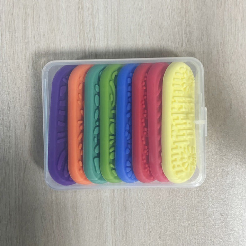Silicone Textured Sensory Stones