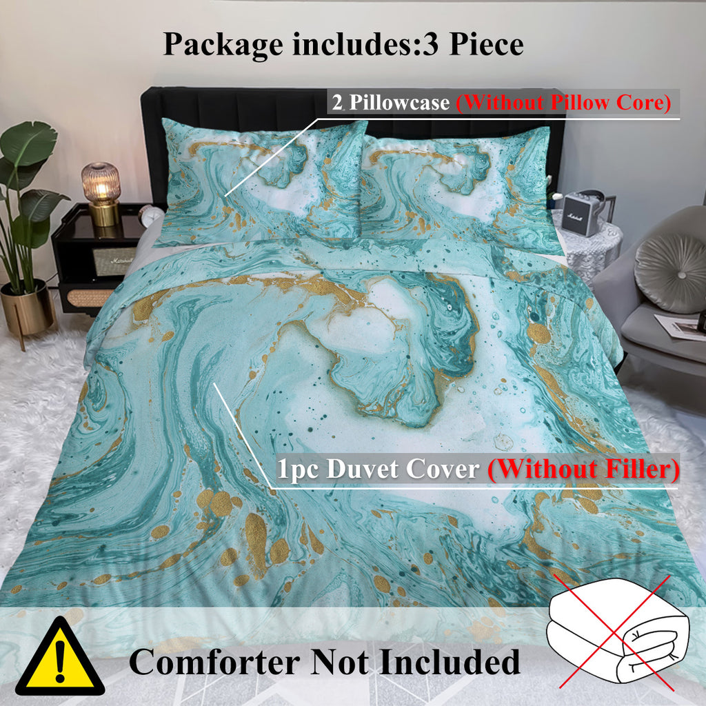 Marble Glitter Duvet Set