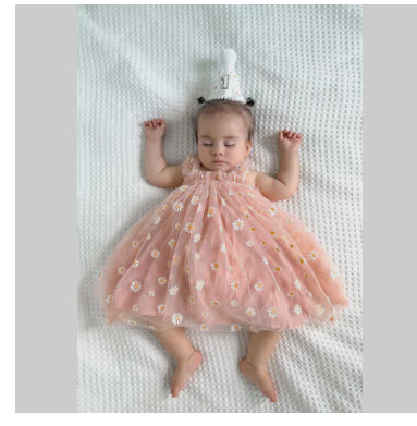 Girls' White Gauze Tutu Dress