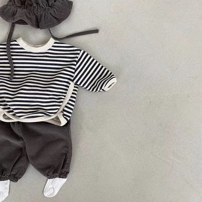 Baby Girl Striped Long-Sleeve Sweater