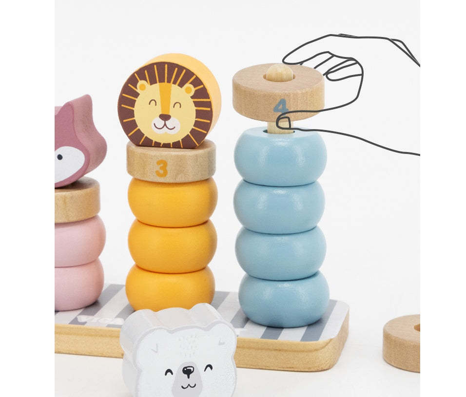 Wooden Animal Bead Blocks
