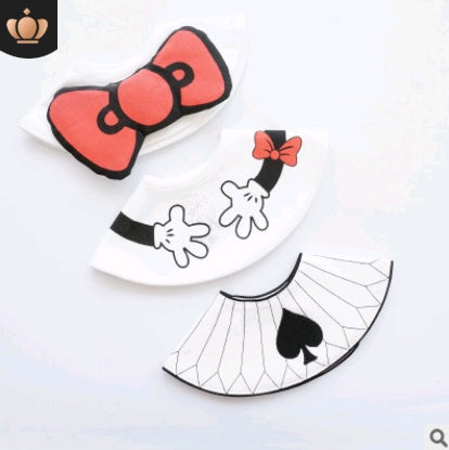 360° Cotton Drool Bib with Bow