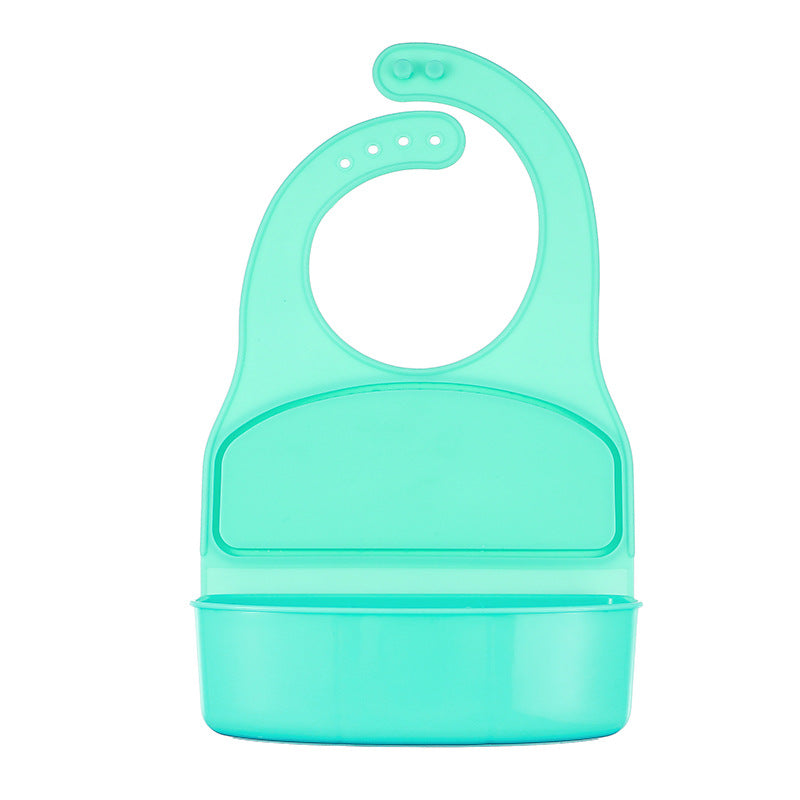 3D Silicone Feeding Bib with Pocket