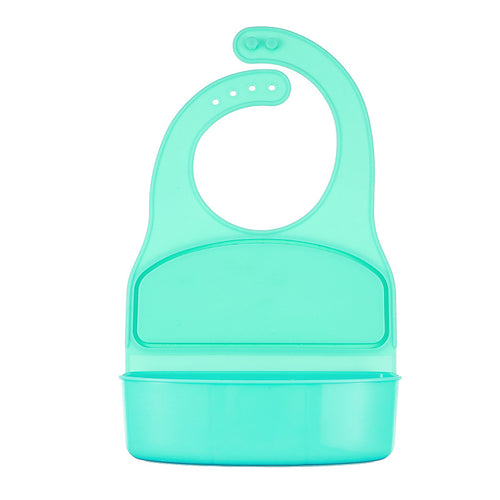 3D Silicone Feeding Bib with Pocket