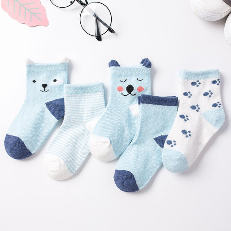 Kids' Cotton Jacquard Socks