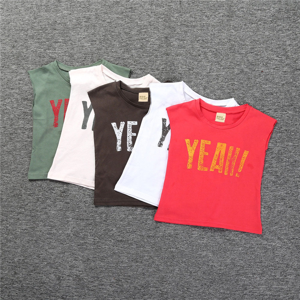 Kids' Sleeveless Letter Tee