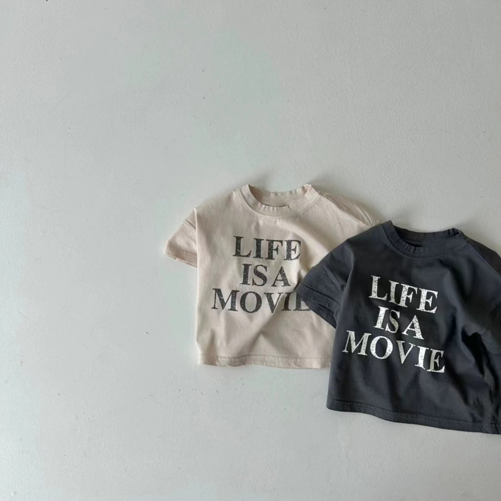 Girls' Short-Sleeve Cotton Top