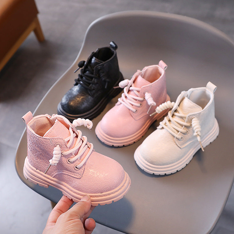 Girls' British-Style Zip Booties