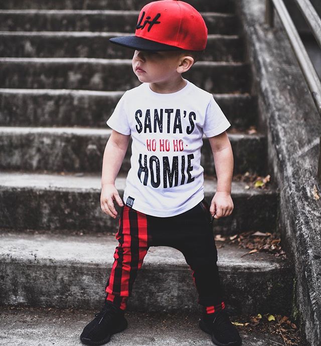 Kids' Letter-Print Cotton Tee