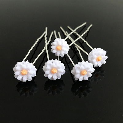 Floral Crystal Hair Clip