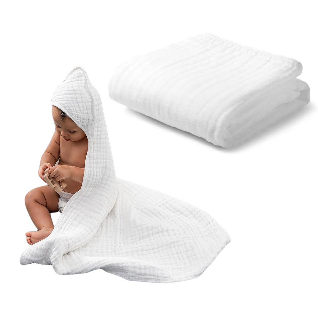 6-Layer Hooded Gauze Bath Towel