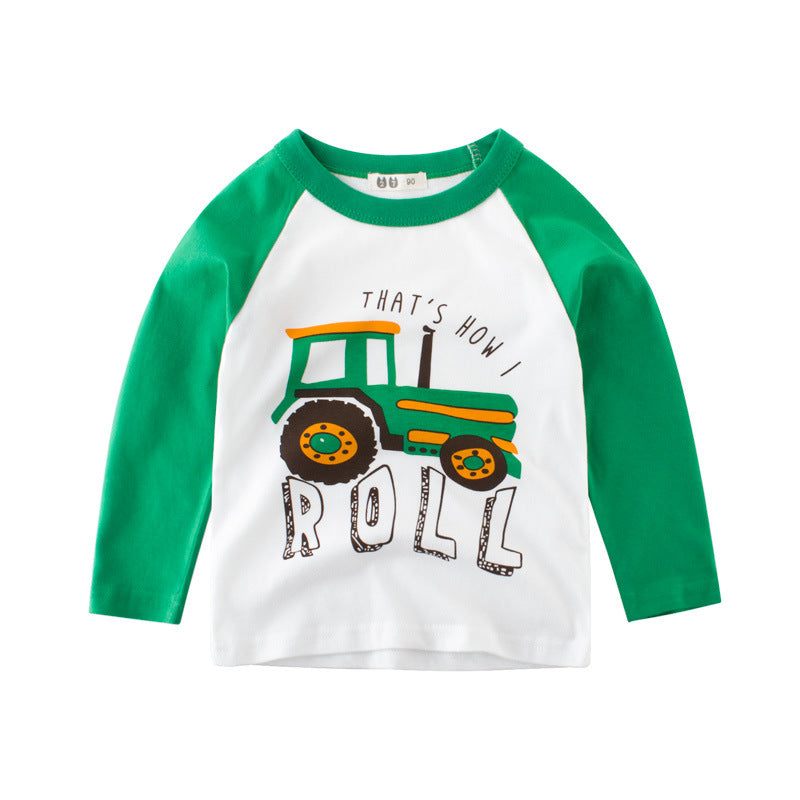 Kids' Car-Print Long-Sleeve Tee