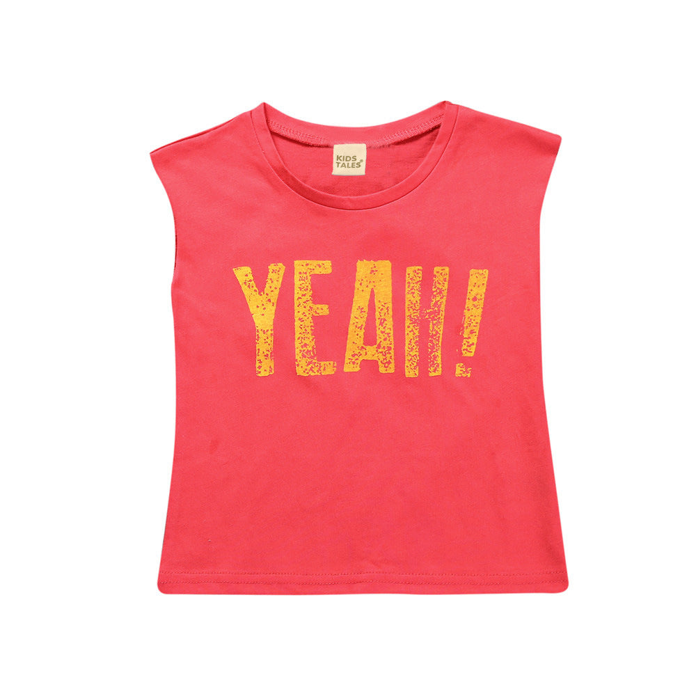 Kids' Sleeveless Letter Tee