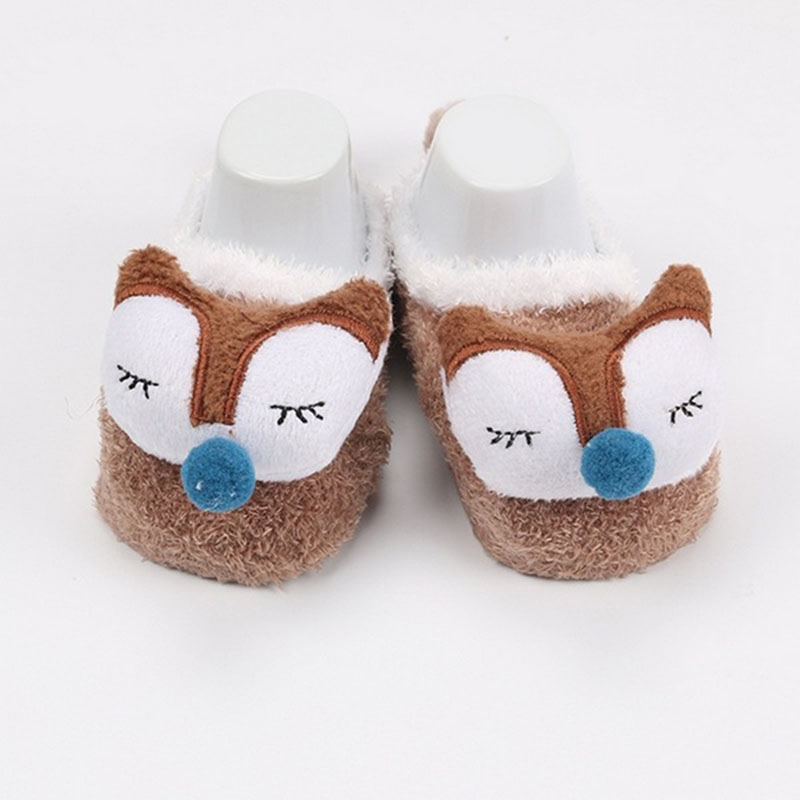 Baby Feather-Yarn Floor Socks