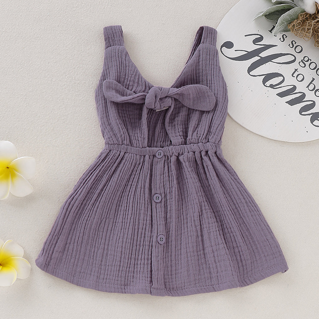 Girls' Cotton Strap Dress