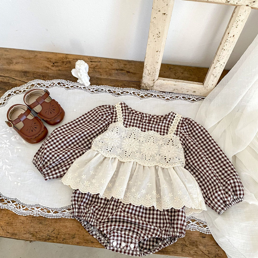 Baby Girl Lace Skirt Romper