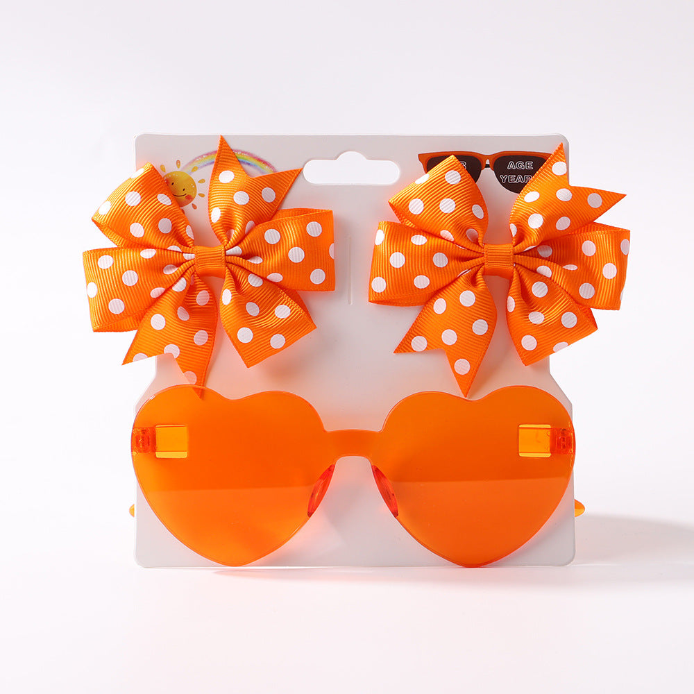 Kids' Bow Clip & Sunglasses Set