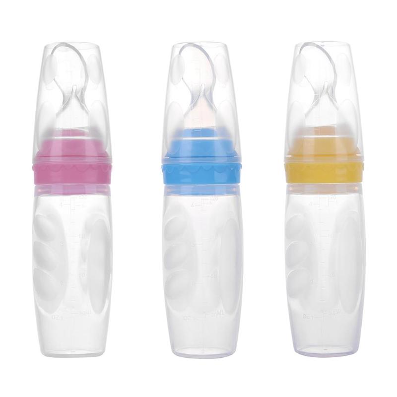 Silicone Squeeze Feeding Spoon