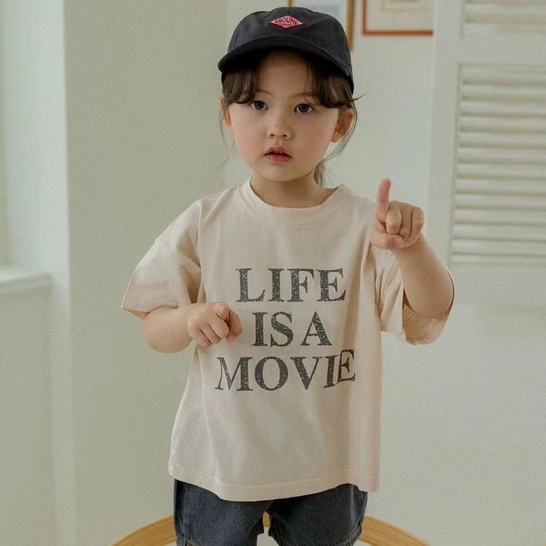 Girls' Short-Sleeve Cotton Top