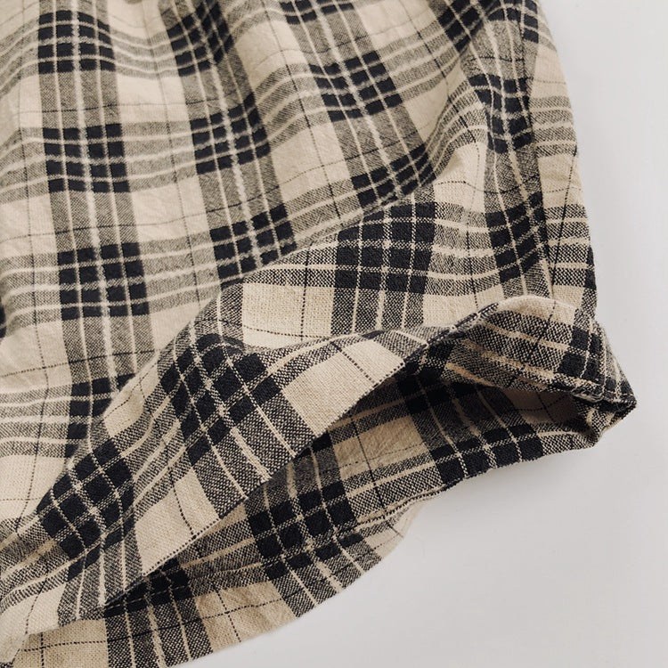 Kids' Plaid Carrot Pants