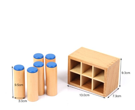 Wooden Sound-Matching Cylinders