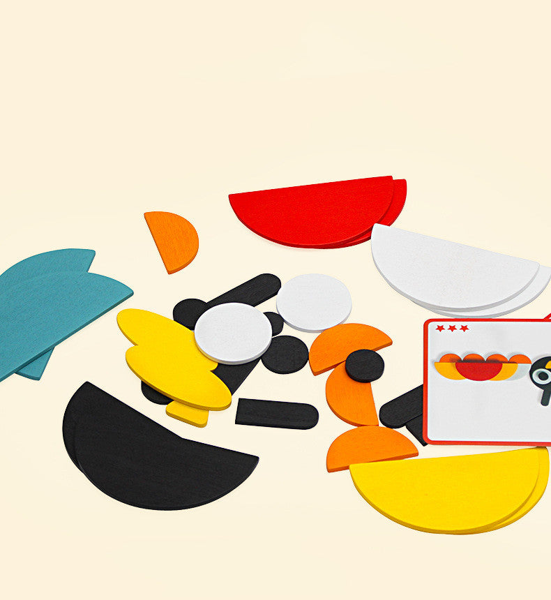 Wooden Tangram Animal Puzzle