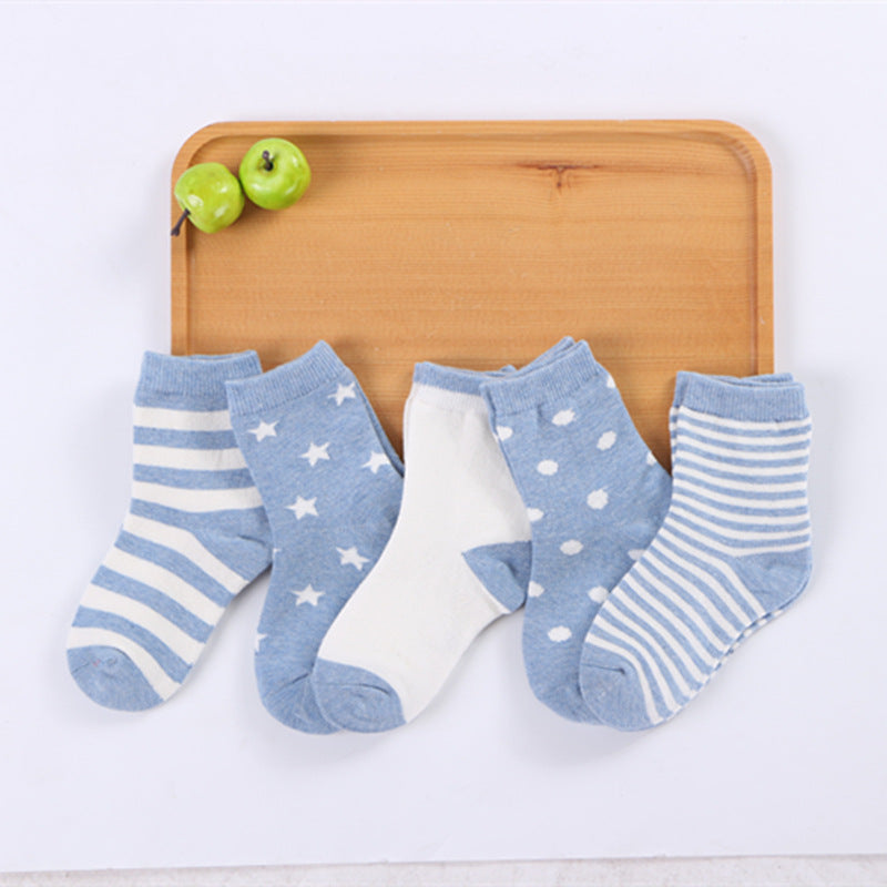 Baby Cartoon Combed-Cotton Socks