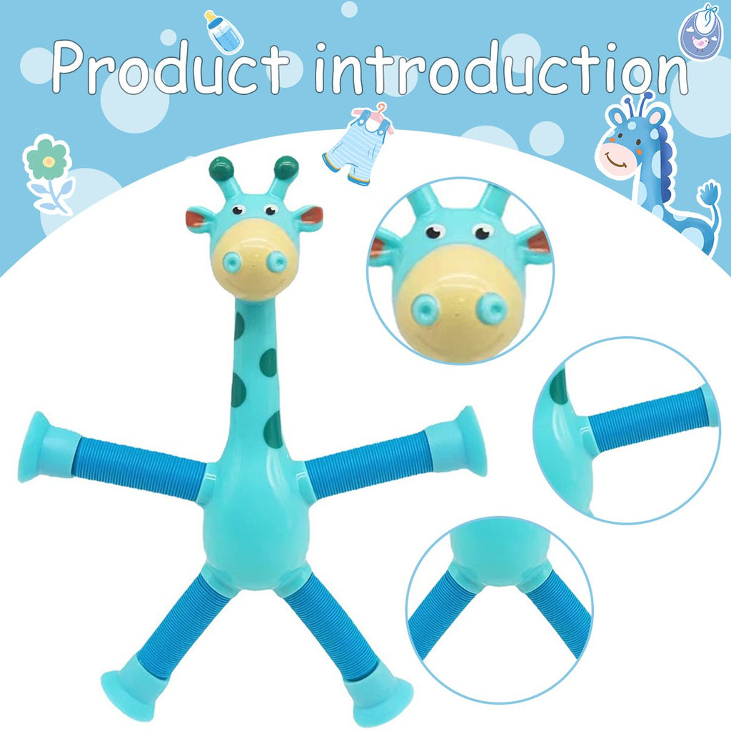 Giraffe Pop-Tube Fidget Toy