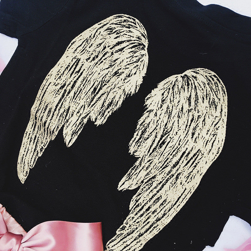 Kids' Angel-Wing Print Tee