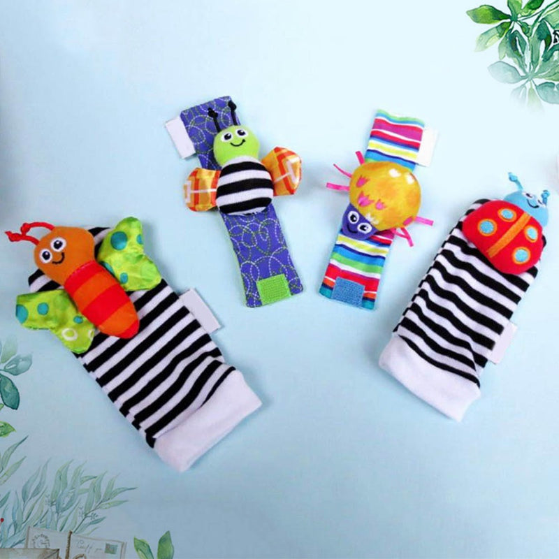 Newborn Wrist & Sock Rattle Set