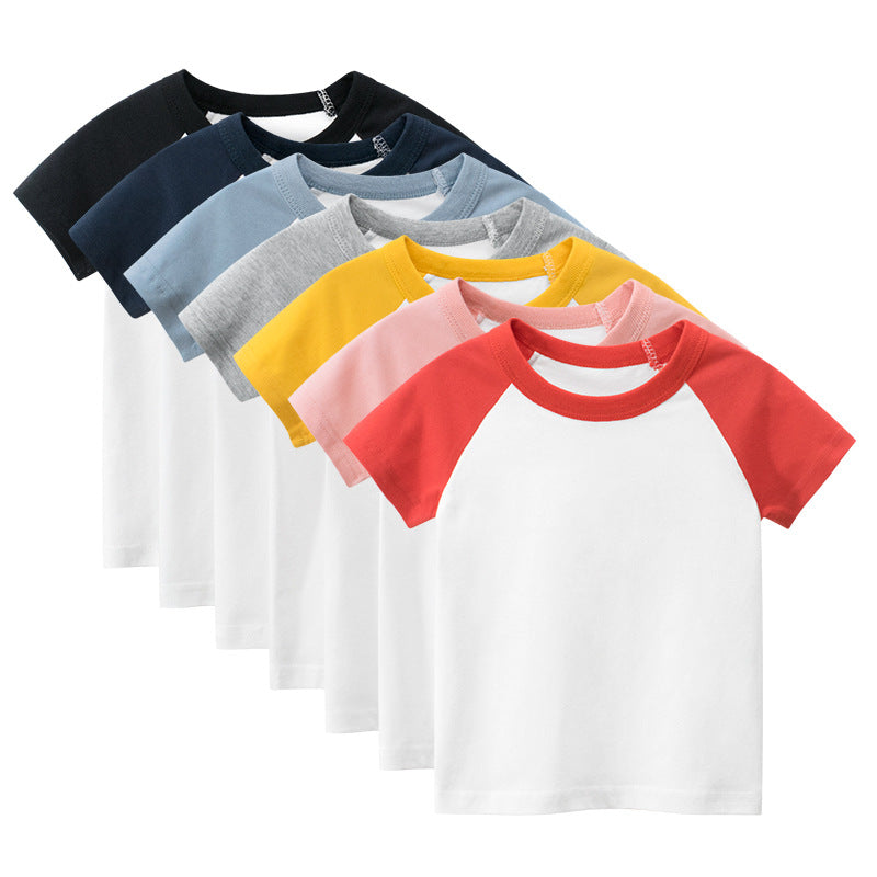 Kids' Solid-Color Cotton Tee