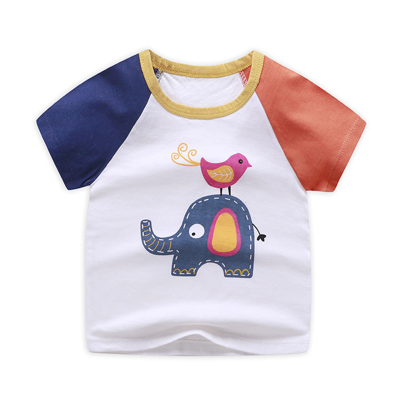 Kids' Animal-Print Cotton Tee