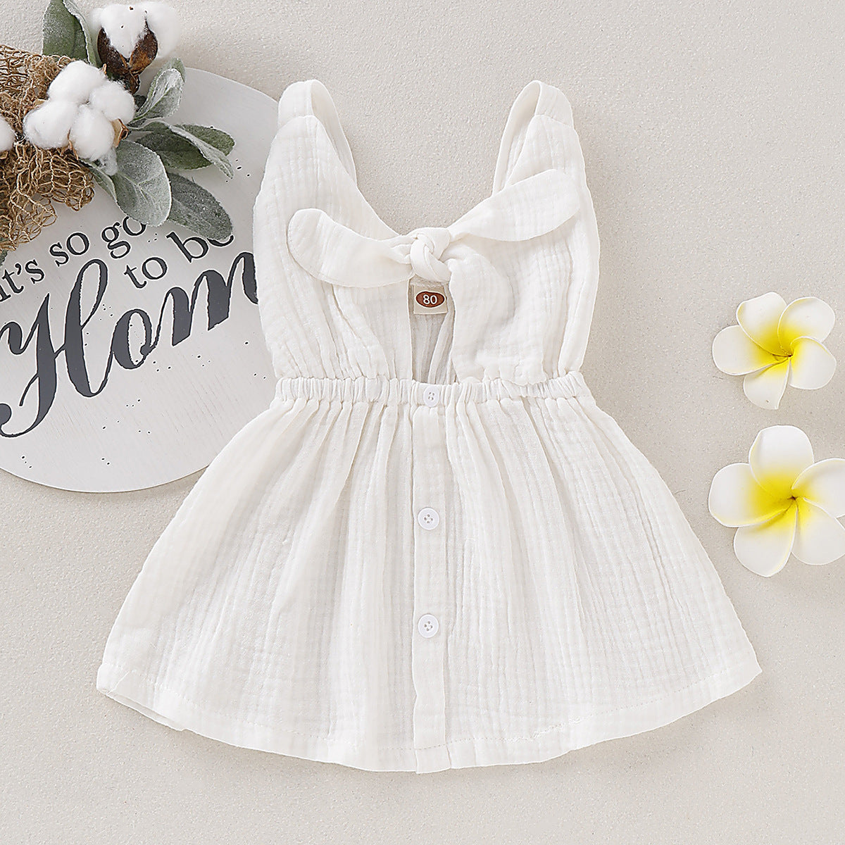 Girls' Cotton Strap Dress