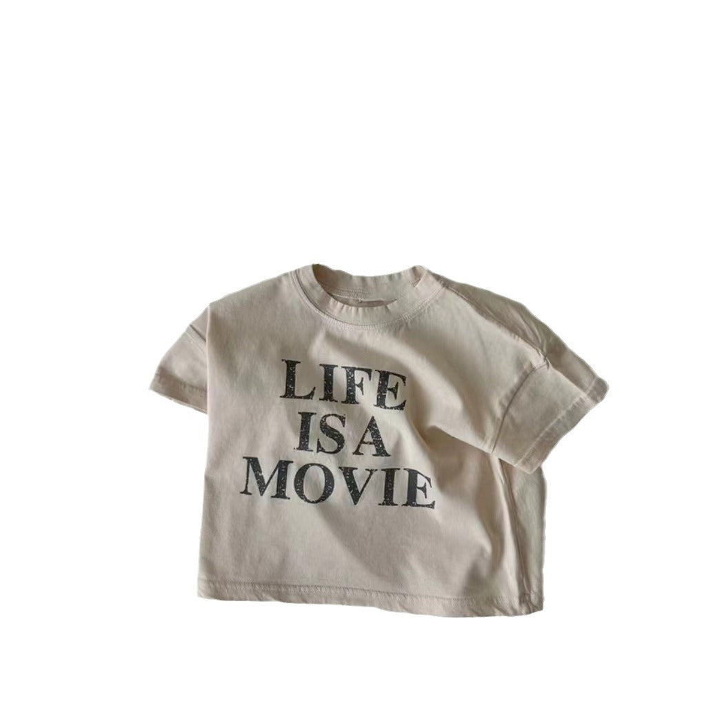 Girls' Short-Sleeve Cotton Top